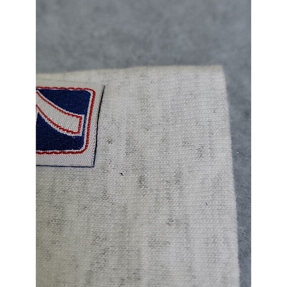 Vintage Hersey T Shirt Mens Medium White Single Stitch Spellout Logo 7 80s USA - Picture 7 of 12